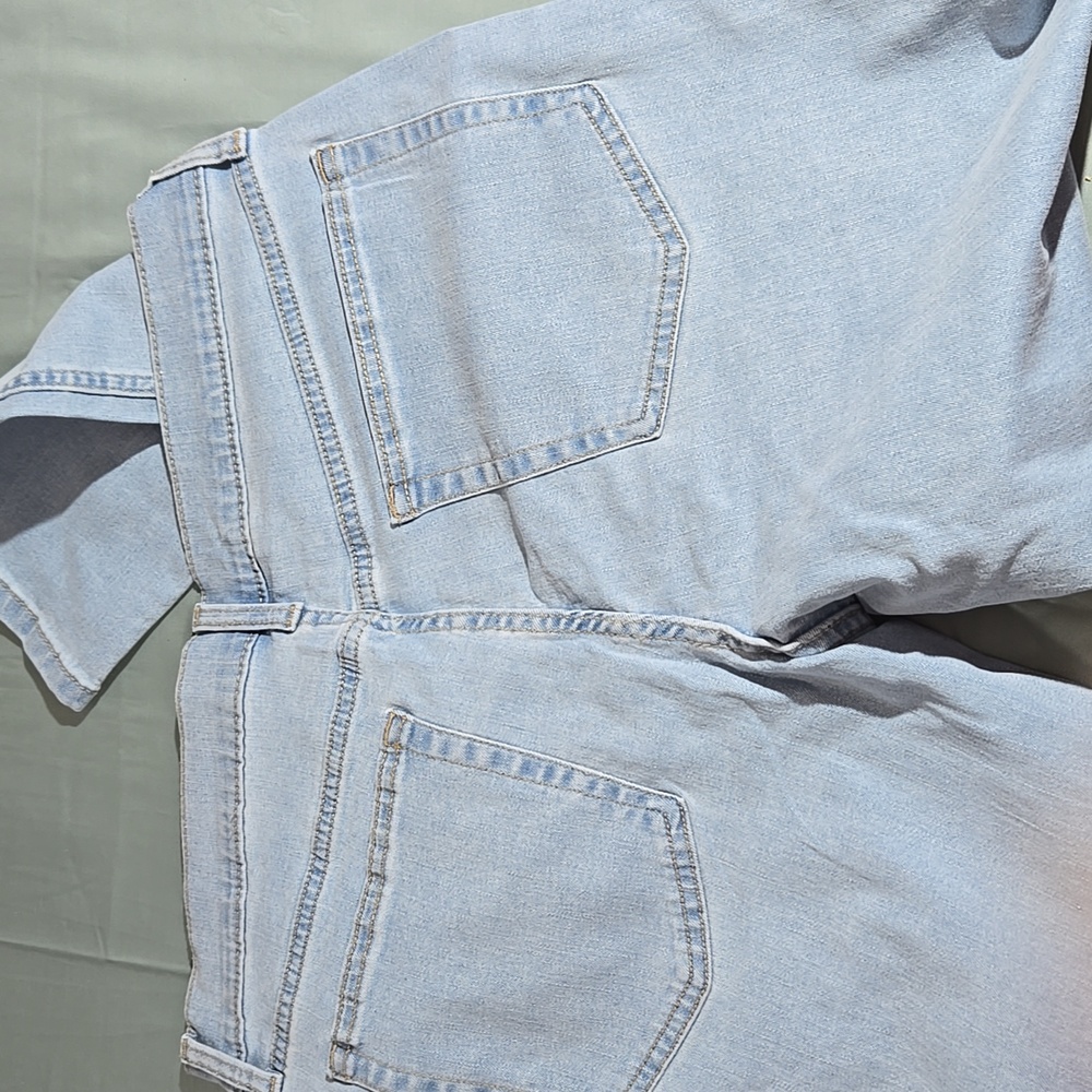 2 Pair George G Men's Light Wash Regular Straight Leg Blue Stretch Jeans 32X32 - Picture 4 of 4